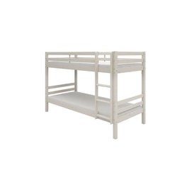 Trennbares Etagenbett für Kinder - 2x90x200 cm - Kiefer massiv weiß - 