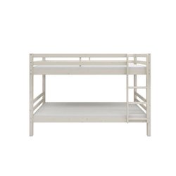 Trennbares Etagenbett für Kinder - 2x90x200 cm - Kiefer massiv weiß - 