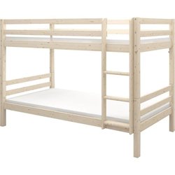 Trennbares Etagenbett für Kinder - 2x90x200 cm - Kiefer massiv natur -