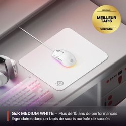 Tappetino per mouse da gioco - STEELSERIES - QcK M - Bianco