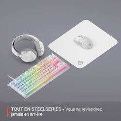 Tappetino per mouse da gioco - STEELSERIES - QcK M - Bianco