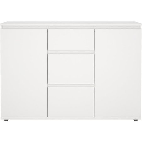 Sideboard - Weiß - 2 Türen - 3 Schubladen