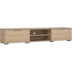 TV-Schrank - MATCH - Beige matt Holzoptik - 2 Schubladen, ein Fach - 1