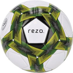 Balón de fútbol - REZO - PVC - Talla 4 - Amarillo bicolor - Resistente