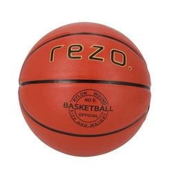 Basketbal - REZO - Rubber - Maat 5 - Bruin - Veelzijdig