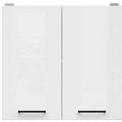 JUNONA Meuble haut 60 cm - 2 Portes - Blanc brillant