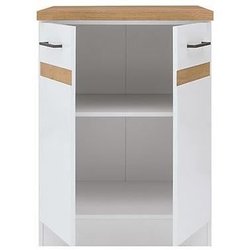 Junona Kitchen Low Cabinet 60 cm - 2 porte - Trovone - Brivello bianco