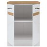 Junona Kitchen Low Cabinet 60 cm - 2 porte - Trovone - Brivello bianco