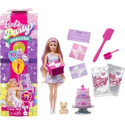 BARBIE Party unboxed chien violet - JFG70