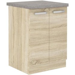 Mobile basso con 2 ante battenti - decoro rovere Sonoma - L 60 x P 51,
