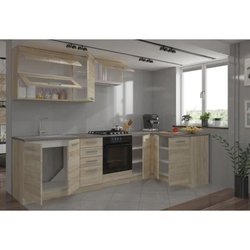 LASSEN Eck-Komplettküche 240x165 cm mit Arbeitsplatte - Dekor Eiche So