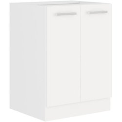 ATLAS Mobile basso con 2 ante - Decoro bianco - L60 cm - Venduto senza