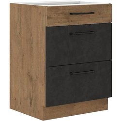 ROCK Kochtopfschrank  Melamin mit Dekor aus Lancelot-Eiche und Matera