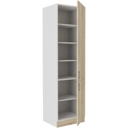 SARA - Colonne 2 portes - Décor chene sonoma - L60xP57xH210 cm