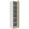 SARA - Colonne 2 portes - Décor chene sonoma - L60xP57xH210 cm