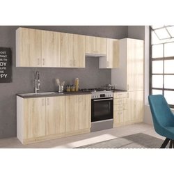 Komplette Küche SARA  Dekor Sonoma-Eiche  L300 cm  Arbeitsplatte ni