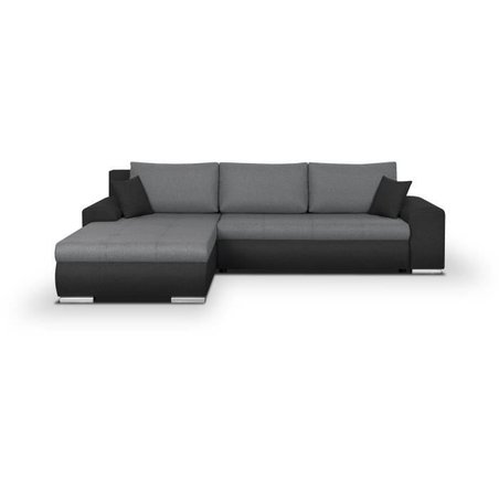Cabrio und Reversible Ecksofa 5 Orte indisch - hellgrau und anthrazit