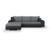 Cabrio und Reversible Ecksofa 5 Orte indisch - hellgrau und anthrazit