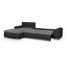 Cabrio und Reversible Ecksofa 5 Orte indisch - hellgrau und anthrazit