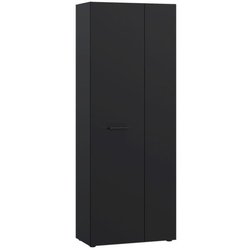 Schuhschrank - Schwarz - 18 Paar - 68,7 x 36,5 x 181,1 cm - FORTE