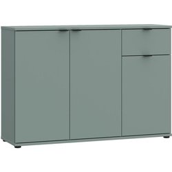 Buffet - GANYMEDE - 3 portes - 1 tiroir - Sauge - 119,8 x 34,1 x 82,3 