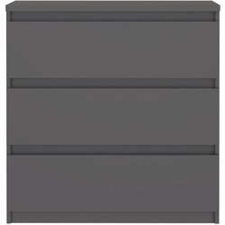 Kommode - CHELSEA - 3 Schubladen - Anthrazit - 77,2 x 42,2 x 79,9 cm