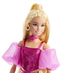 Barbie - Deluxe Style Pop - Metallic Roze Outfit en Blond Haar - Barbi