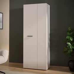 Aufbewahrungsschrank  2 Türen  Sandbeige  B 68,7 x T 36,5 x H 181,1