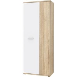 Schuhschrank zeitgenössischen Stil Dekor Eiche Sonoma und Mattweiß - L
