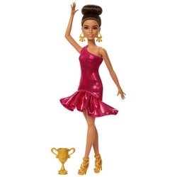 Barbie  Gesellschaftstänzerin-Puppe und Zubehör  Brünette mit Trophä