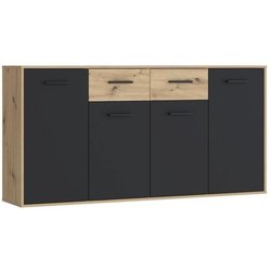 PILVI Sideboard  Zeitgenössischer Stil  Melaminpartikel  Eichen- un