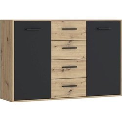 PILVI Sideboard  Zeitgenössischer Stil  Melaminpartikel  Eichen- un