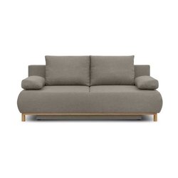 MIKA 3-Sitzer-Umbaubank  Stoff in Beige  Aufbewahrungsbox  L 192 x 