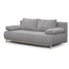 Banquette convertible 3 places MIKA - Velours côtelé gris clair - Coff