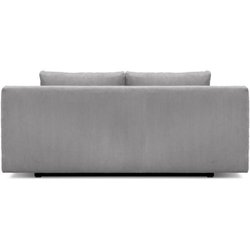 Banquette convertible 3 places MIKA - Velours côtelé gris clair - Coff