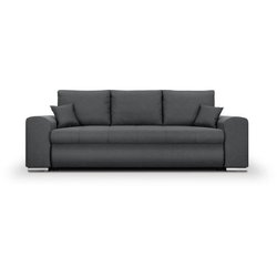 Umwandelbares Sofa mit 3-Sitzer-Aufbewahrungsbox  INDIAN  dunkelgrau