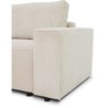 3 -seerer Josh Cabrio -Sofa - beige geripptes Samt Stoff - Storage Box