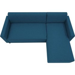Fixes Ecksofa 4 - Sender Bob - Marine Stoff - Reversible - L 197 x D 1