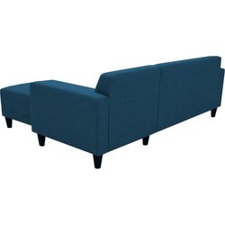 Fixes Ecksofa 4 - Sender Bob - Marine Stoff - Reversible - L 197 x D 1