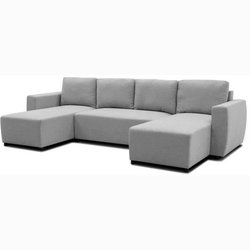 PHARELL 5/6-Sitzer-Panorama-Ecksofa  Mausstoff  Aufbewahrungsbox  L