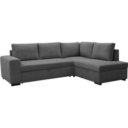 LINCOLN 4- bis 5-Sitzer umkehrbares Ecksofa  anthrazitfarbener Cordst