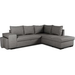 Canapé d angle convertible réversible 4 places MITCHELL - Tissu Anthra