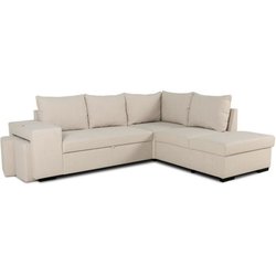 Canapé d angle convertible réversible 4 places MITCHELL - Tissu Beige 