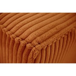 3-Sitzer-Umwandelsofa JOSH - Terrakotta-Cordstoff - L 239 x T 86 x H 8