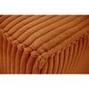 3-Sitzer-Umwandelsofa JOSH - Terrakotta-Cordstoff - L 239 x T 86 x H 8