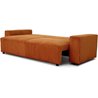 3-Sitzer-Umwandelsofa JOSH - Terrakotta-Cordstoff - L 239 x T 86 x H 8