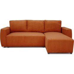 Umwandelbares Ecksofa PHARELL für 3 bis 4 Personen  Terrakotta-Cordst