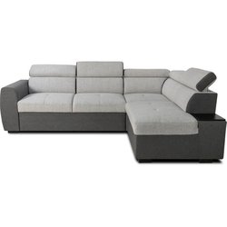 Umkehrbares, umwandelbares Ecksofa  4/5 Plätze  KELIO  Stoff Anthra