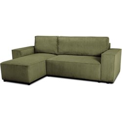 Canapé d angle convertible réversible - 4 places - JOSH - Tissu velour