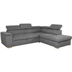 Canapé d angle convertible réversible - 5 places - DAYTONA - Tissu Lin
